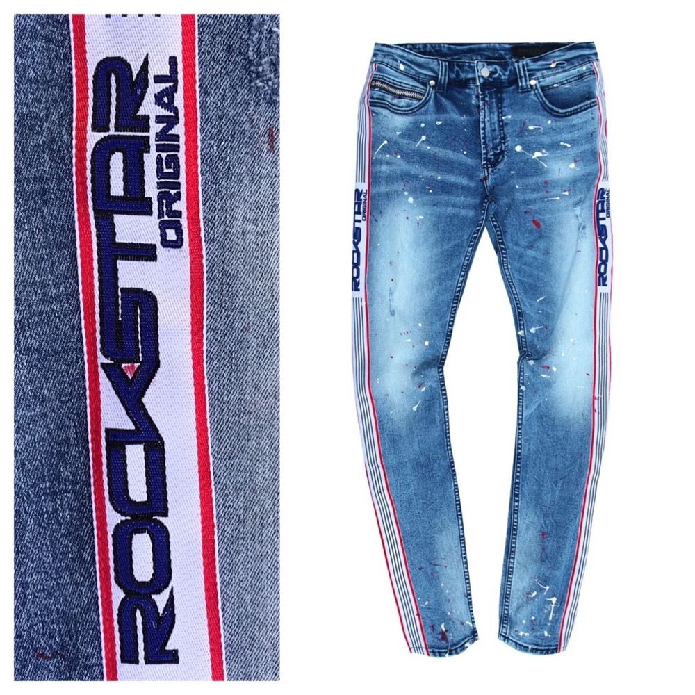 Rockstar Original Taz Paint Splatter Jeans